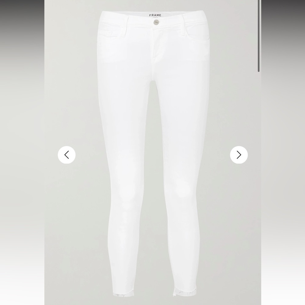 FRAME- Le Skinny de Jeanne - white size 25